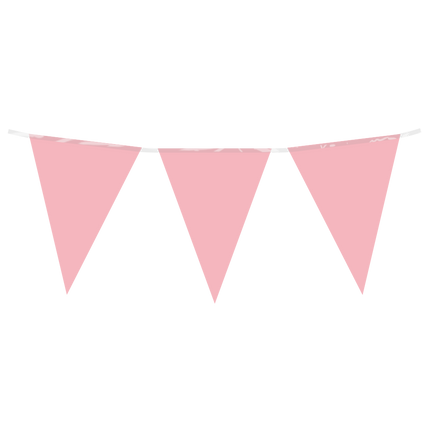 Línea de bandera rosa pastel