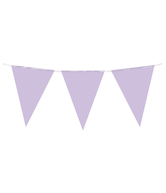 Línea de bandera púrpura pastel