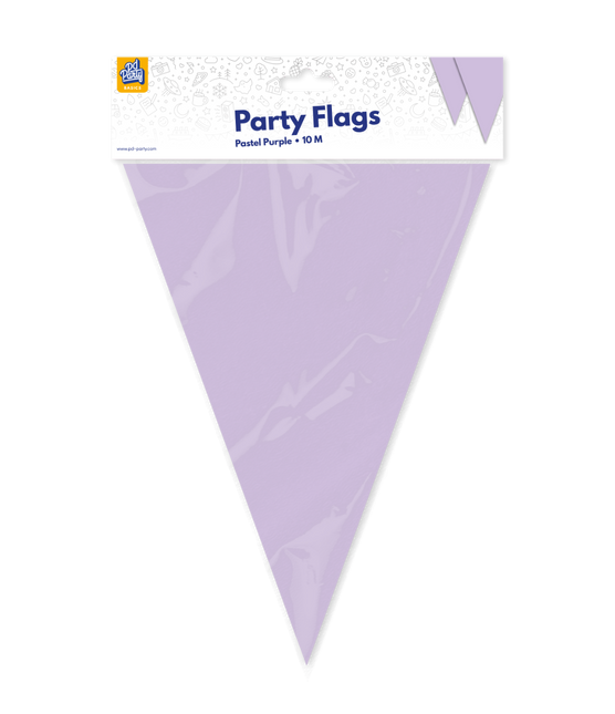 Línea de bandera púrpura pastel