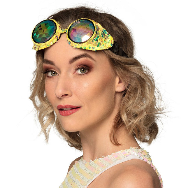 Partybril Mirage Goud 18cm van Boland koop je bij Partywinkel