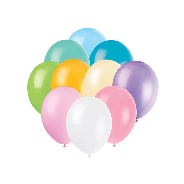 12" Globos de Látex Premium, 10ct - Surtido Pastel