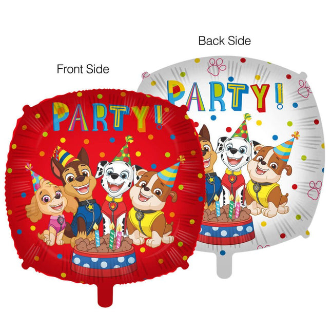 Paw Patrol Helium Ballon Party Dubbelzijdig Leeg 46cm van Procos koop je bij Partywinkel