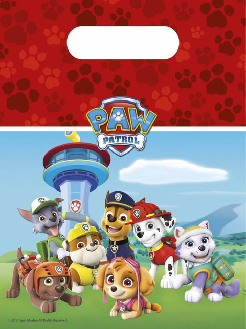 Paw Patrol Uitdeelzakjes Versiering 23cm 6st van Procos koop je bij Partywinkel