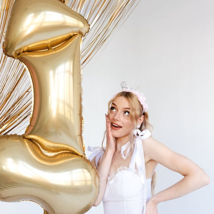 Penis Helium Ballon Goud Leeg 55cm van Partydeco koop je bij Partywinkel