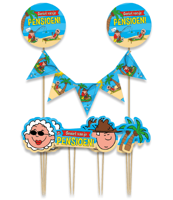 Pensioen Taarttopper 30cm - Partywinkel - 8716764240966