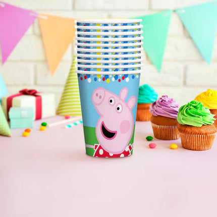 Vasos de Peppa Pig de 250 ml, 8 unidades