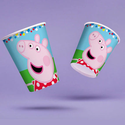 Vasos de Peppa Pig de 250 ml, 8 unidades