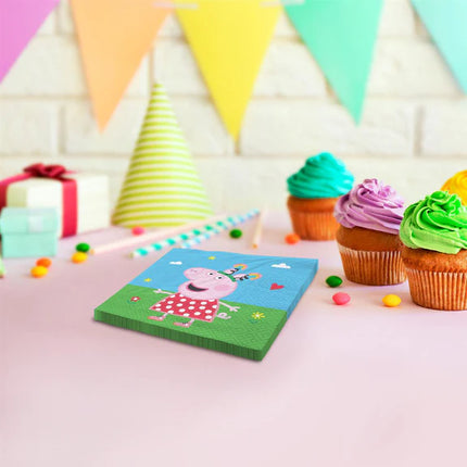 Servilletas de Peppa Pig, 33 cm, 20 unidades