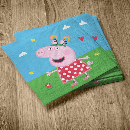 Servilletas de Peppa Pig, 33 cm, 20 unidades