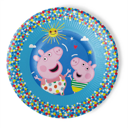 Platos de Peppa Pig, 23 cm, 8 unidades