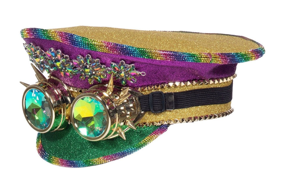 Pet Burning Man goggles rainbow - Partywinkel - 8720059074495
