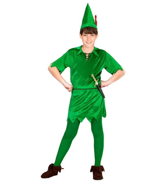 Disfraz de Peter Pan Verde Niño