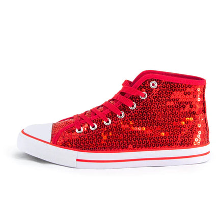 Zapatos rojos con purpurina