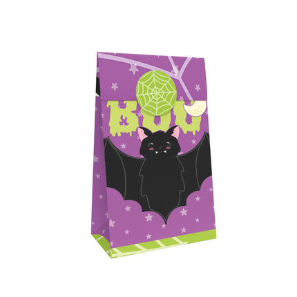 Bolsitas de Halloween moradas «Boo», 10 unidades