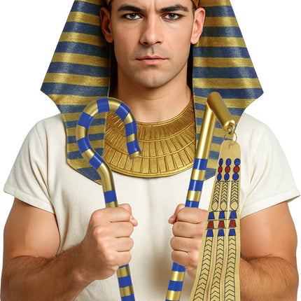 Pharaohs scepter 2 - piece set, 35 cms van Fiestas Guirca koop je bij Partywinkel