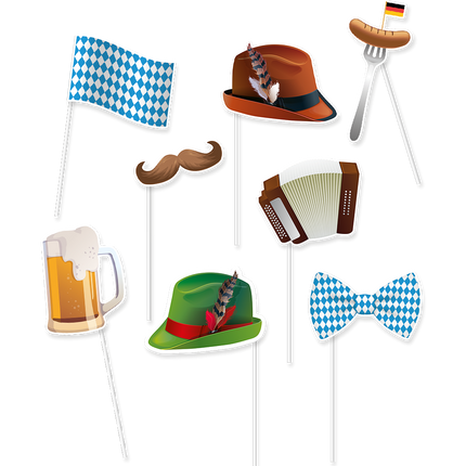 Oktoberfest Photobooth Props 8pcs