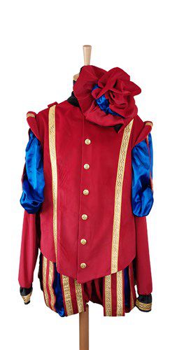 Pete terciopelo deluxe rojo/azul