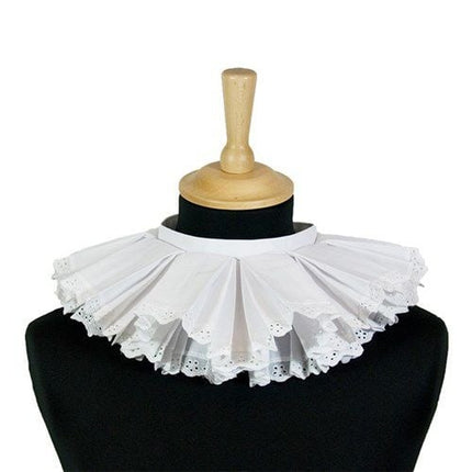 Pietenkraag Luxe Geborduurd Wit van Haza Witbaard koop je bij Partywinkel