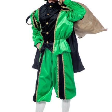 Pietenpak Groen Fluweel van Wilbers & Wilbers koop je bij Partywinkel