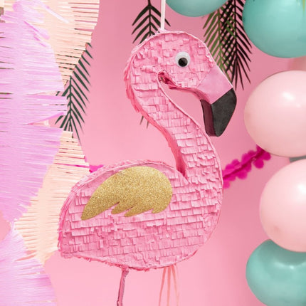 Pinata Flamingo Deluxe 55cm van Partydeco koop je bij Partywinkel
