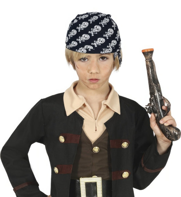 Piraat Bandana Zwart Wit van Fiestas Guirca koop je bij Partywinkel