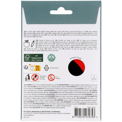 Piraat Helium Ballon Leeg 45cm van Folat koop je bij Partywinkel