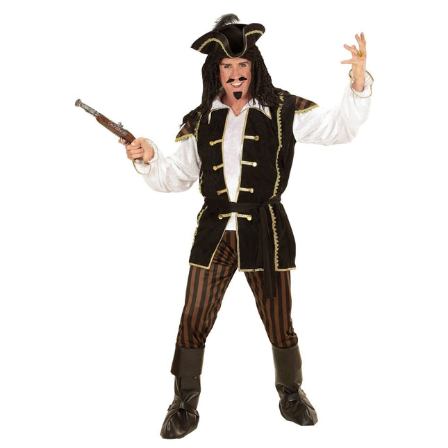 Piraat Kostuum Zwart Goud Heren van Widmann koop je bij Partywinkel