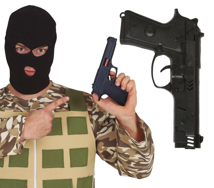 Pistool Zwart 24cm van Fiestas Guirca koop je bij Partywinkel