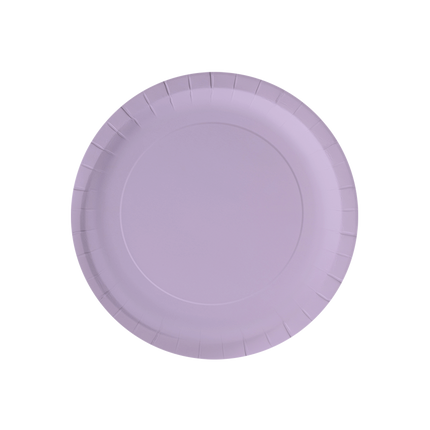 Platos morados 23cm 8ud