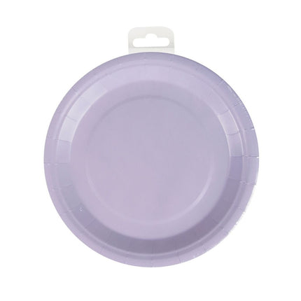 Platos morados 23cm 8ud