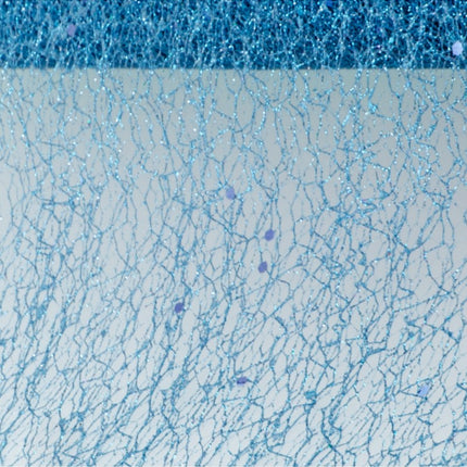 CINTA DE MESA CON PURPURINA AZUL POLAR 10CM X 5M