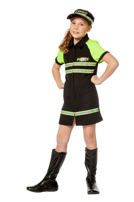 Politie Jurk Zwart Geel Meisje van Wilbers & Wilbers koop je bij Partywinkel