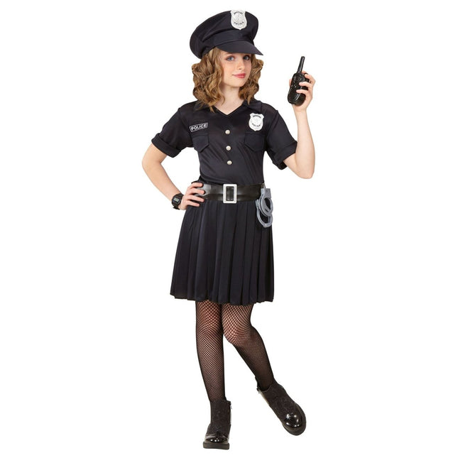 Politie Jurk Zwart Meisje van Widmann koop je bij Partywinkel