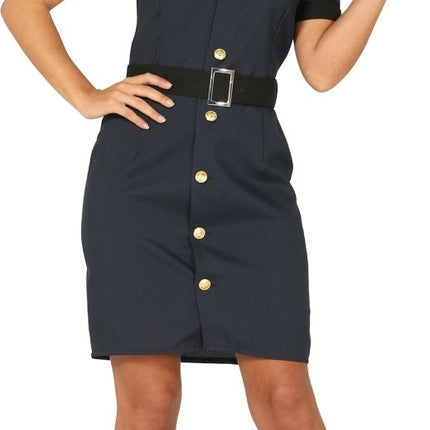 Politie Kostuum Dames Jurk Donkerblauw van Fiestas Guirca koop je bij Partywinkel