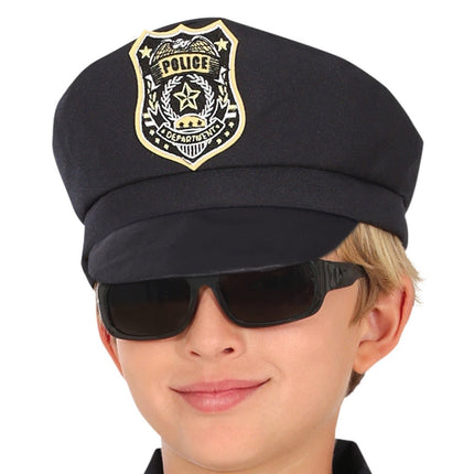 Politie Kostuum Zwart Jongen van Fiestas Guirca koop je bij Partywinkel