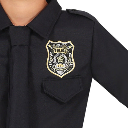Politie Kostuum Zwart Jongen van Fiestas Guirca koop je bij Partywinkel
