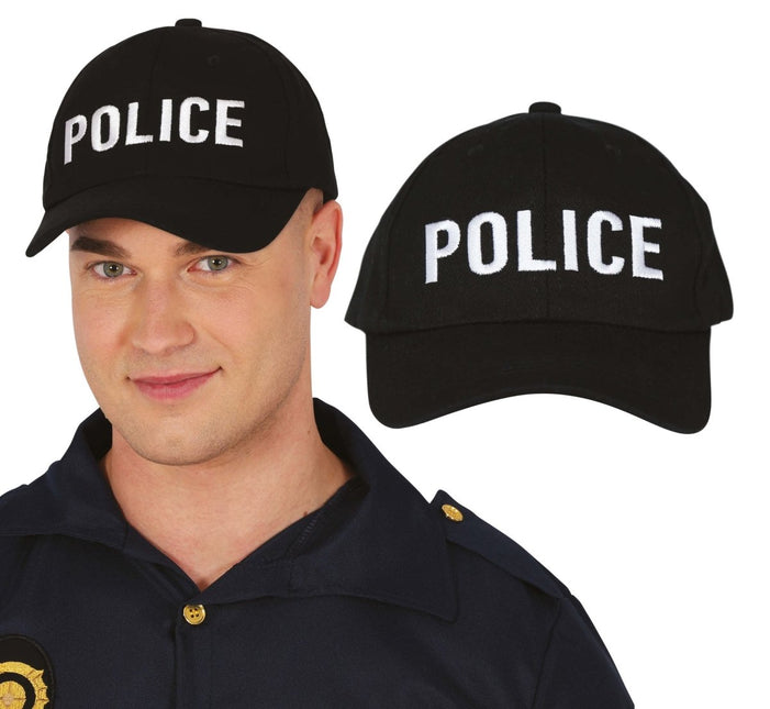 Politie Pet Zwart - Partywinkel - 8434077137758