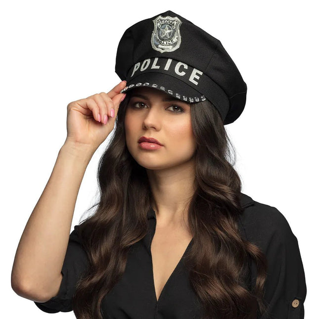 Politie Pet Zwart - Partywinkel - 8712026330093