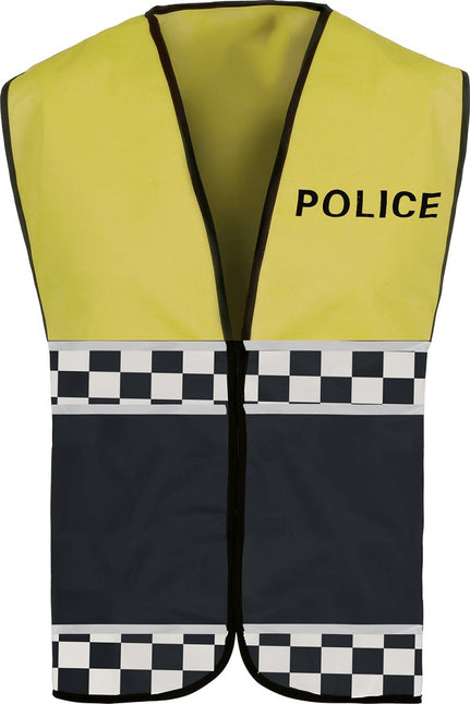 Politie Vest Geel Zwart Kind van Fiestas Guirca koop je bij Partywinkel