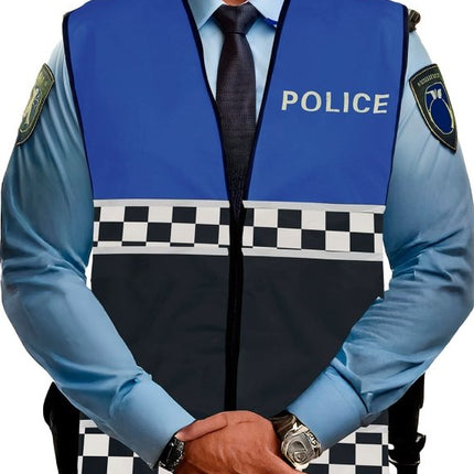 Politie Vest Zwart Blauw van Fiestas Guirca koop je bij Partywinkel