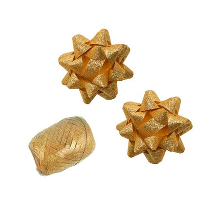 Juego combinado Polyband oro brillante (1 huevo, 2 rosetas)