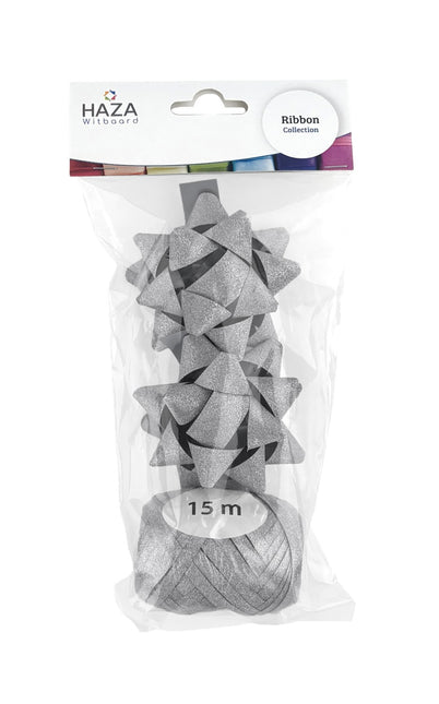 Polyband combi set purpurina plata (1 huevo, 2 rosetas)