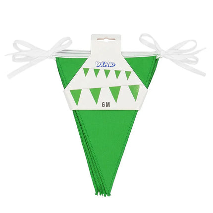 Polyester vlaggenlijn groen (26 x 18 cm)(6 m) van Boland koop je bij Partywinkel
