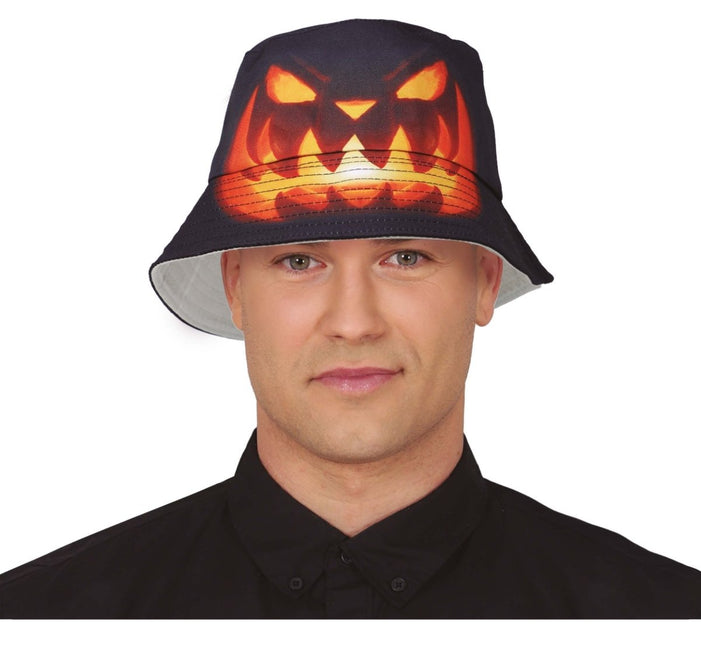 Pompoen Bucket Hat Horror - Partywinkel - 8434077137529