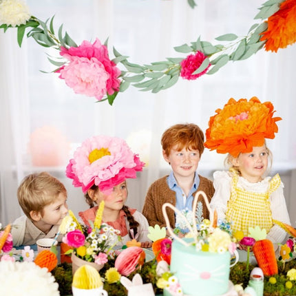Pompons Bloemen 3st van Partydeco koop je bij Partywinkel