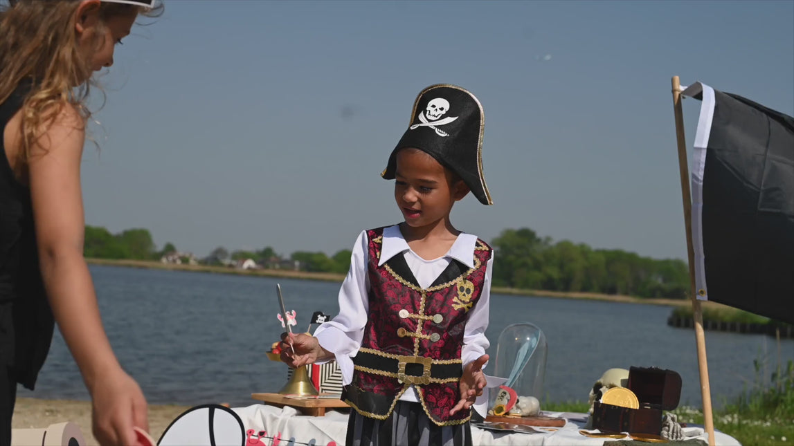 Folat Traje de pirata con sombrero de pirata Niño
