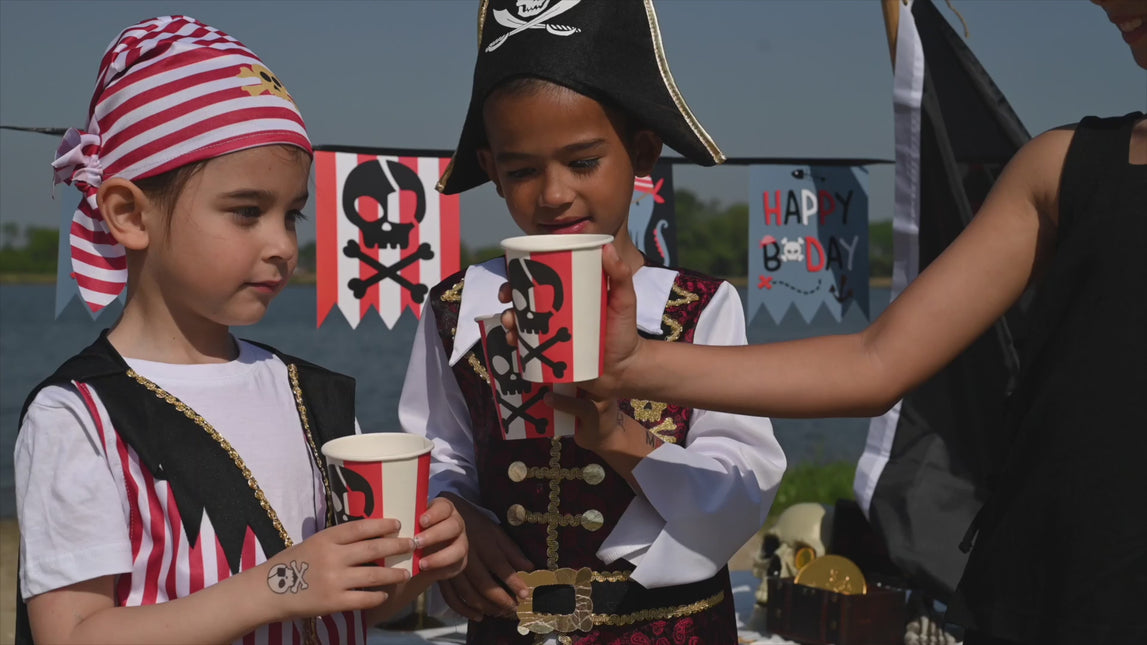 Folat Traje de pirata con sombrero de pirata Niño