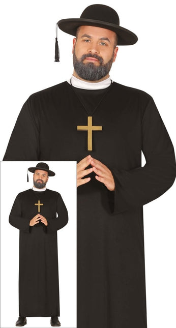 Priester Kostuum Zwart Heren Priester van Fiestas Guirca koop je bij Partywinkel