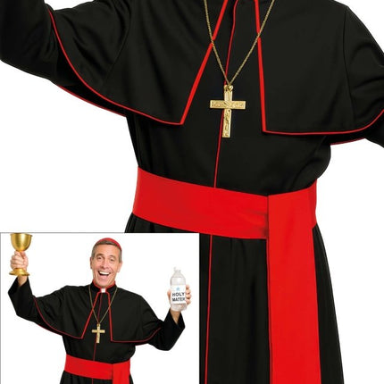Priester Kostuum Zwart Rood van Fiestas Guirca koop je bij Partywinkel