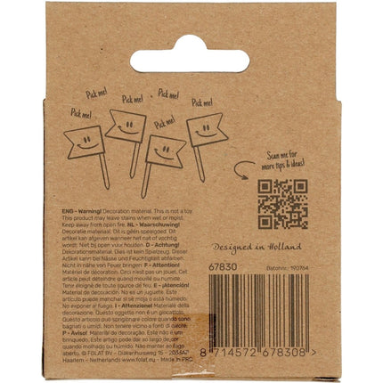 Prikkers 30 Jaar Rose Goud 6,5cm 36st van Folat koop je bij Partywinkel